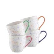 Belleek Living Set of 4 Confetti Mugs, Multi Coloured