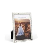 Belleek Living Ore 5x7” Photo Frame, Silver