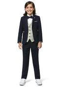 Benetti Boys Paris Three Piece Suit, Navy image