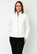 Betty Barclay Quilted High Neckline Coat, Cream image