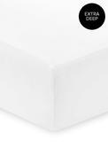 Katie Hannah by Mc Elhinneys 600 Thread Count Sateen Fitted Sheet, White image