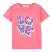 Billieblush Girls Love Short Sleeve Tee, Pink