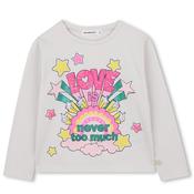 Billieblush Girls Sequin Long Sleeve Top, White image