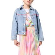 Billieblush Girls Stud Sequins Denim Jacket, Blue
