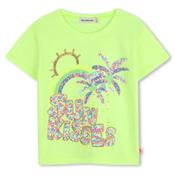 Billieblush Girls Sun Kisses Short Sleeve Tee, Green