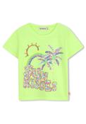 Billieblush Girls Sun Kisses Short Sleeve Tee, Green image