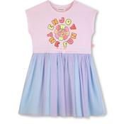 Billieblush Girls Short Sleeve Tulle Dress, Pink Multi image
