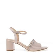 Bioeco by Arka Wide Fit Shimmering Heeled Sandals, Blush Pink image