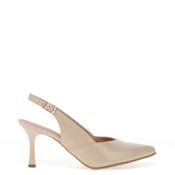 Bioeco by Arka Wide Fit Shimmering Low Block Heel Shoes, Beige