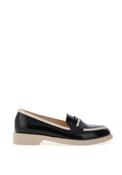 Bioeco by Arka Monochrome Patent Loafers, Black &amp; White image
