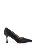 Bioeco by Arka Wide Fit Leather Court Heels, Navy image