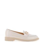 Bioeco by Arka Shimmering Metallic Leather Loafers, Pearl Beige