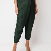 Bize Tapered High Waisted Trousers, Green