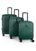 Bordlite 3 Piece Hard Shell Luggage Set, Green image