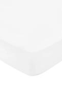 Bedeck 400TC Cotton Sateen Fitted Sheet, White image