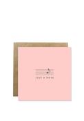 Bold Bunny “Just A Note” Greetings Card image
