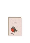 Bold Bunny “When Robins Appear” Greetings Card image