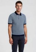 Bugatti Contrast Trim Polo Shirt, Blue &amp; Navy image