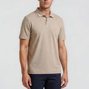 Bugatti Linen Blend Polo Shirt, Beige image