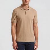 Bugatti Mercerized Cotton Polo Shirt, Beige image