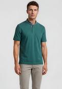 Bugatti Grandad Collar Polo Shirt, Green image