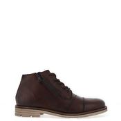 Bugatti Side Zip Chukka Boots, Dark Brown image