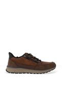 Bugatti Side Zip Trainers, Dark Brown image
