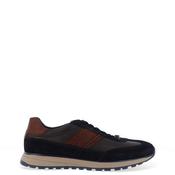 Bugatti Leather Contrast Trainers, Navy image