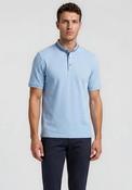 Bugatti Grandad Collar Polo Shirt, Blue image