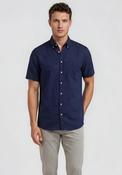 Bugatti Soft Cotton Short Sleeve Shirt, Navy image