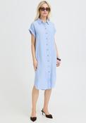 B.Young Flakakka Linen Blend Striped Shirt Dress, Blue image