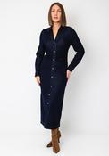 B.Young Kanea Long Sleeve Denim Dress, Dark Blue image