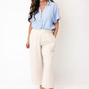 B. Young Falakka Striped Button Down Shirt, Blue and White