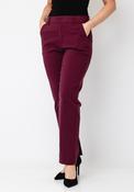 B. Young Straight Leg Tailored Trousers, Wine image