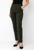 B. Young Straight Leg Tailored Trousers, Green image