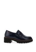 CallagHan Heeled Patent Loafers, Navy image