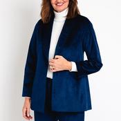 Camelot Velour Shawl Lapel Blazer, Royal Navy image
