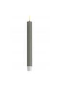 Deluxe Homeart LED Real Flame Dinner Candle Pair, Sage Green image