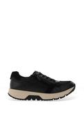 Caprice Wide Fit Reptile Printed Metallic Trainers, Black image