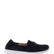 Caprice Wide Fit Suede Slip On Loafers, Navy image