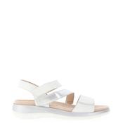 Caprice Leather Multi Strapped Sandals, White image