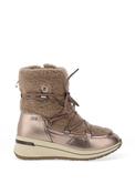 Caprice Fleece Lace Up Snow Boots, Bronze image