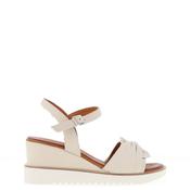 CARL SCARPA Modena Leather Knot Detail Heeled Sandals, Off White image