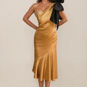 slim fit dress slacks GOLD SEQUIN GOWN | DEBS DRESSES DUBLIN main image 0