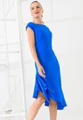 Caroline Kilkenny Sandra Asymmetric Dress, Blue image