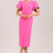 Caroline Kilkenny Cloud V Neck Pencil Dress, Pink