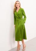 Caroline Kilkenny Kamila Wrap Dress, Forest Green image