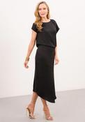 Caroline Kilkenny Ruth Asymmetric Dress, Black image