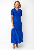 Cassandra Angela Cowl Neck Midi Dress, Blue image