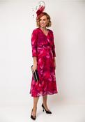Cassandra Carly Corsage Aline Midi Dress, Pink image